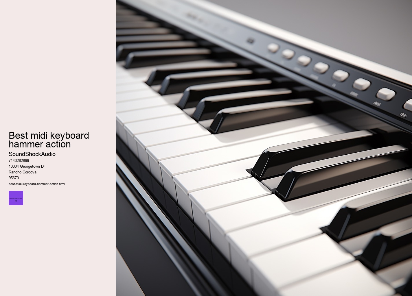 best midi keyboard hammer action